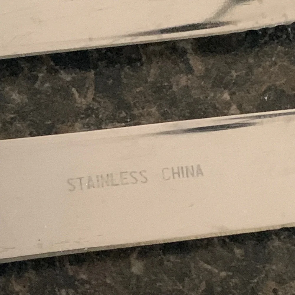 Hampton Silversmiths BISTRO BLACK Serrated Butter Knives Lot Set of 9 Stainless